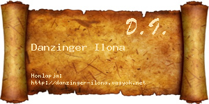 Danzinger Ilona névjegykártya