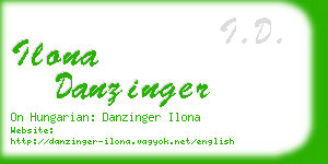 ilona danzinger business card
